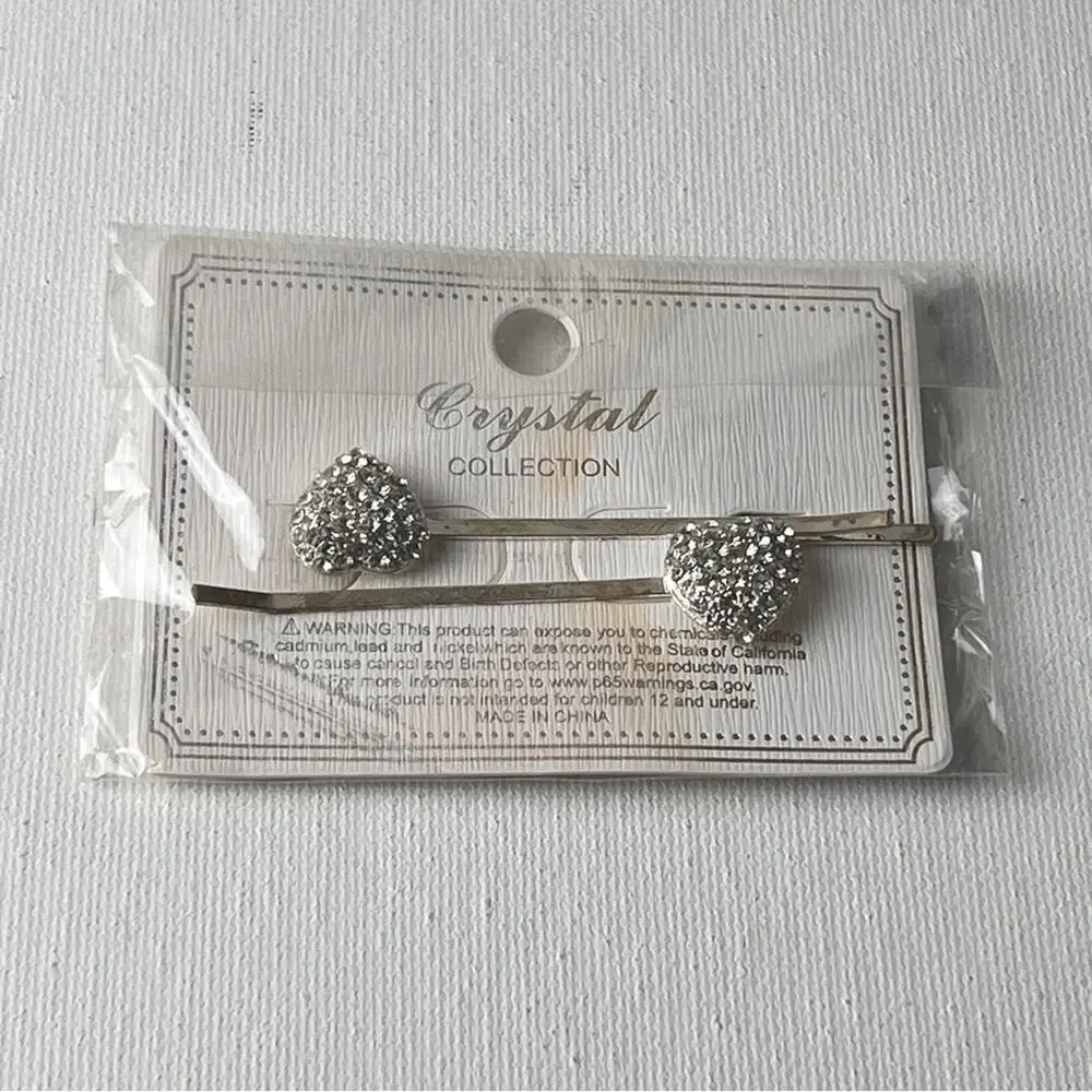 Crystal Collection Statement he Shaped  Hair Clip Accessories Side Slide